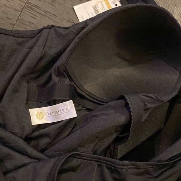 NWT Delimira Black Island Vibes One Piece Swimsuit Bathing Suit‍‍‍‍‍‍‍‍‍﻿﻿﻿﻿﻿﻿﻿﻿ - Picture 7 of 9
